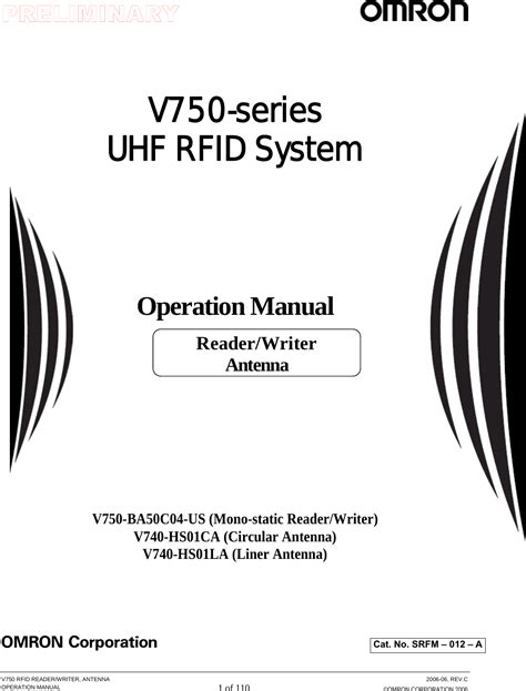 omron v750 rfid reader|OMRON V750.